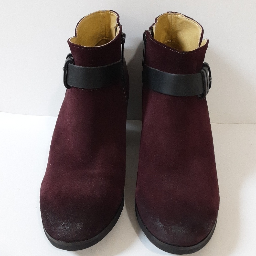 Bussola ankle boots Women EU40 Reikiavik Cabernet burgundy suede casual festival - Picture 2 of 15